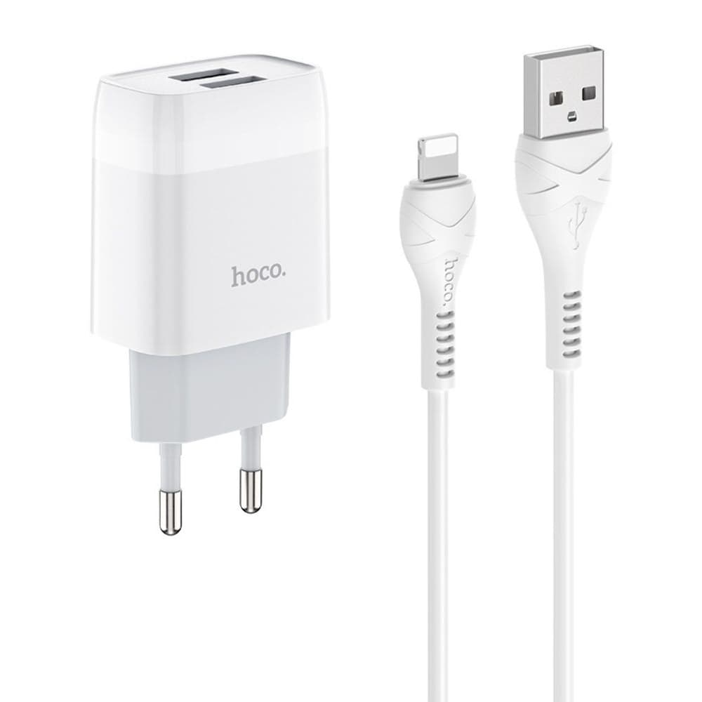    Hoco C73A, 2 USB, 2.4 , Lightning, 