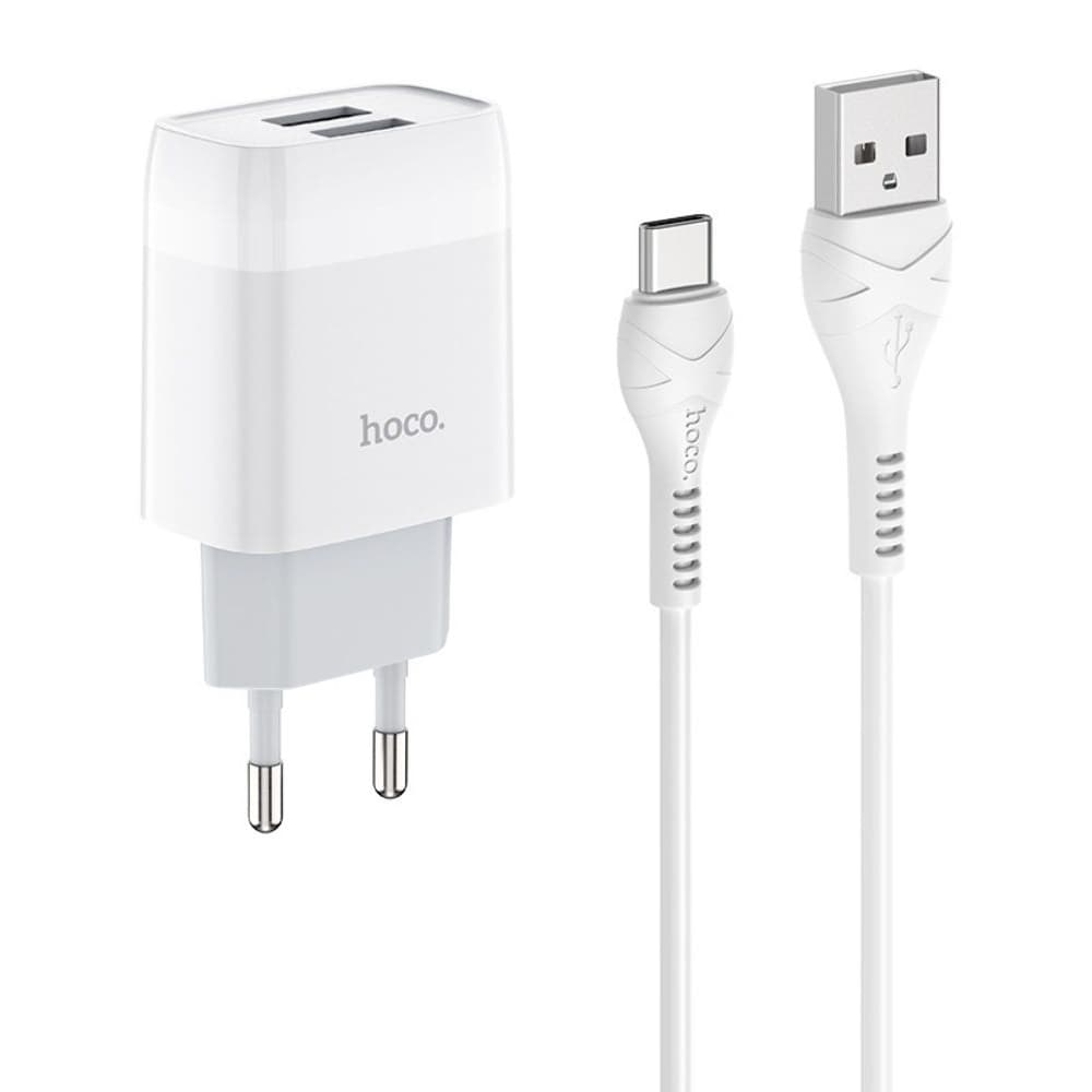    Hoco C73A, 2 USB, 2.4 , Type-C, 