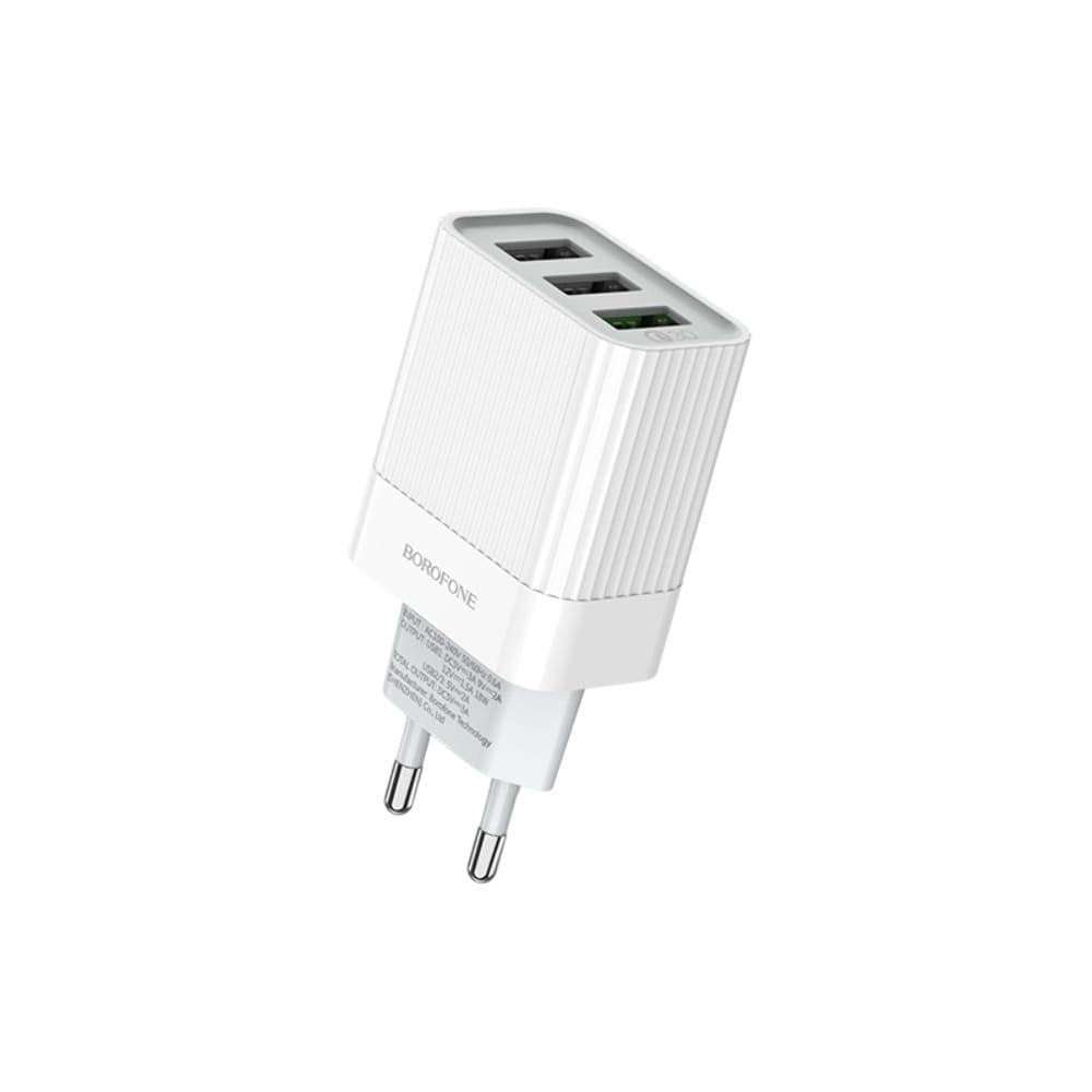    Borofone BA40A, 3 USB, Quick Charge 3.0, 