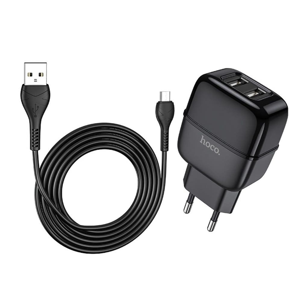    Hoco C77A, 2 USB, 2.4 , Micro-USB, 