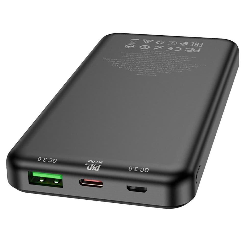 Power bank Hoco J87, 10000 mAh, Power Delivery (20 ), Quick Charge 3.0, 