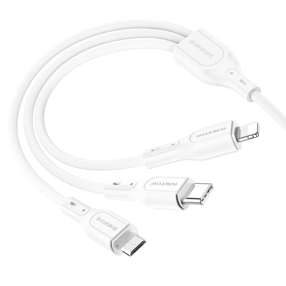 USB- Borofone BX66, Lightning, Micro-USB, Type-C, 3  1, 5.0 , 100 , 