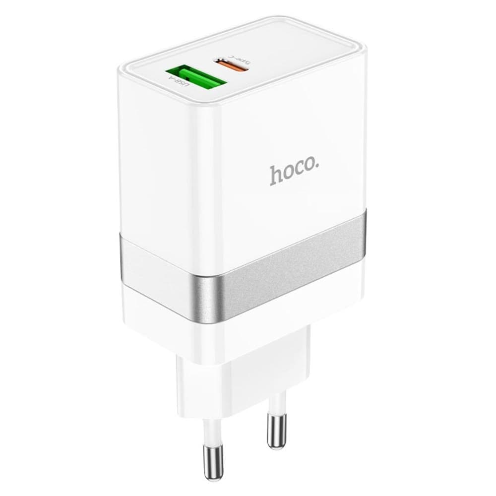    Hoco N21, 1 USB, 1 USB Type-C, Power Delivery, 30 , Quick Charge 3.0, 