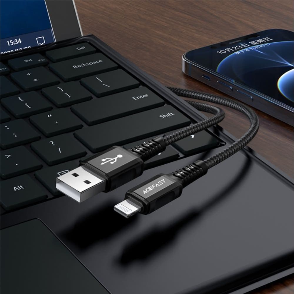USB- Acefast C1-02, Lightning, 2.4 , 120 , 