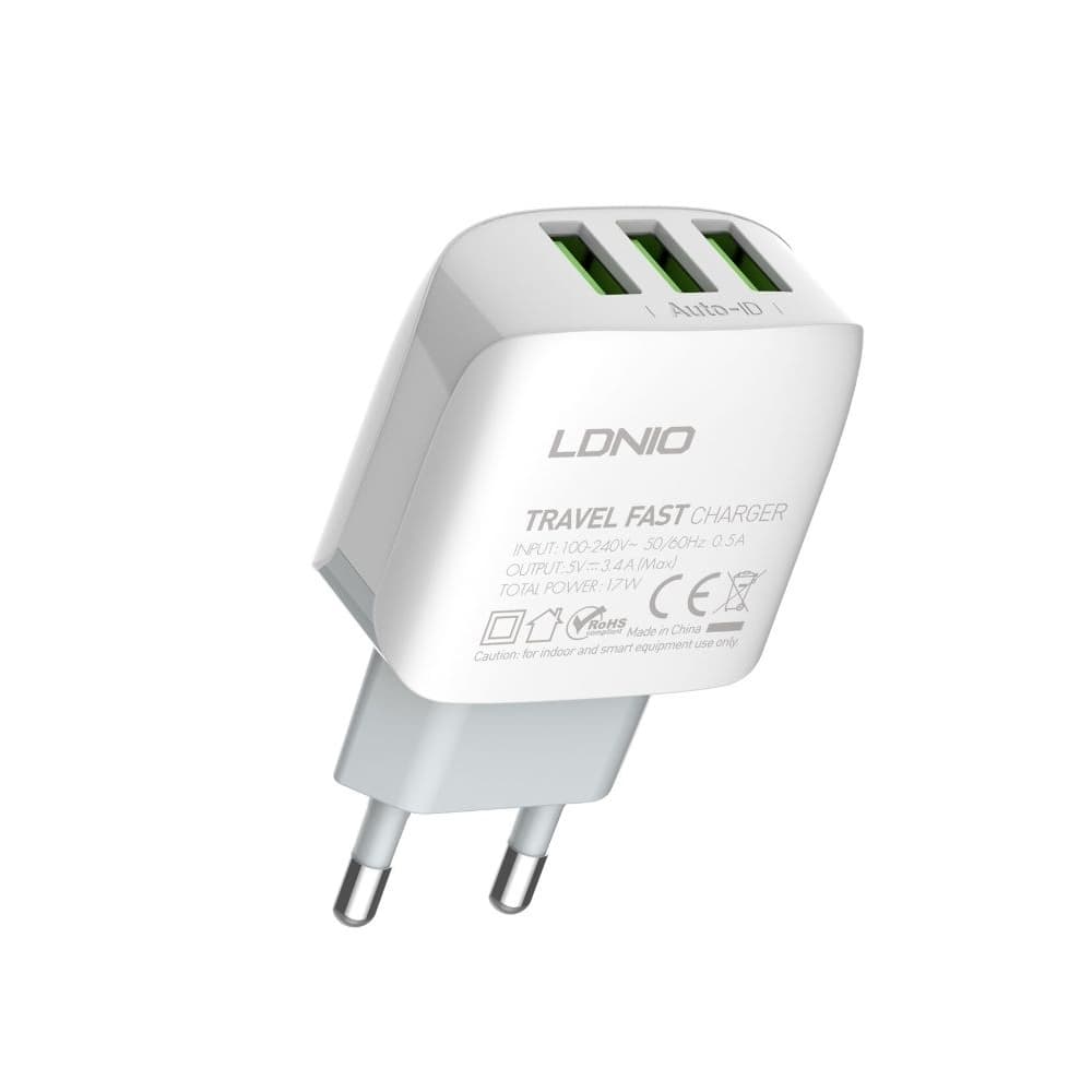    Ldnio A3312, 3 USB, ,   USB  Type-C