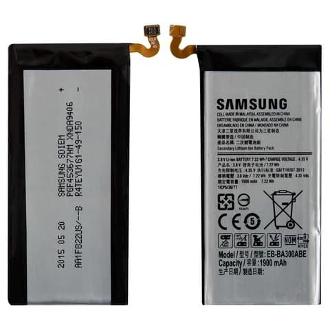  Samsung SM-A300 Galaxy A3, EB-BA300ABE, Original (PRC) | 3-12 .  | , , 