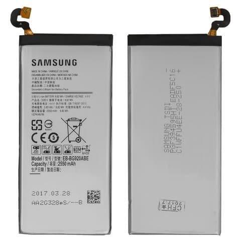  Samsung SM-G920 Galaxy S6, EB-BG920ABE, Original (PRC) | 3-12 .  | , , 