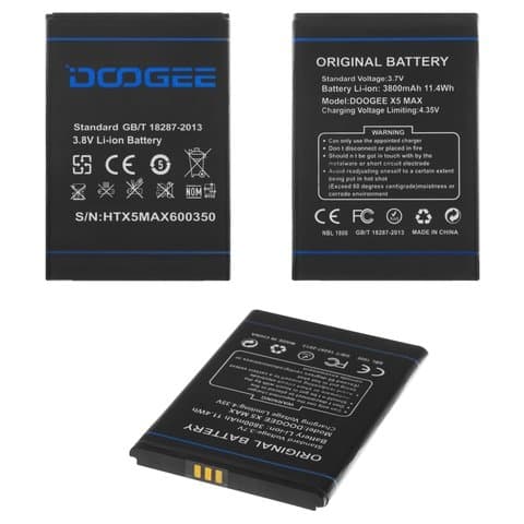  Doogee X5 Max, X5 Max Pro, BAT16484000, Original (PRC) | 3-12 .  | , 