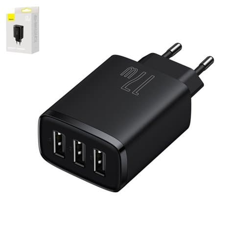    Baseus Compact Charger, 220 , , USB -A, 17 , 3 , CCXJ020101