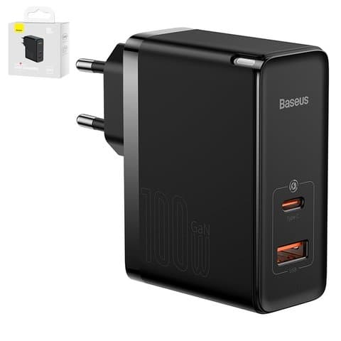    Baseus GaN5 Pro, 100 , Quick Charge, , c  USB -C  USB -C, 2 , #CCGP090201