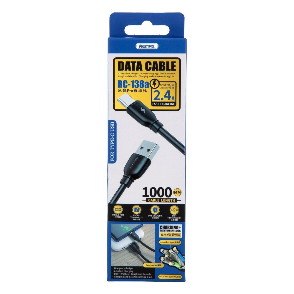 USB- Remax RC-138a, Type-C, 2.4 , 100 , 