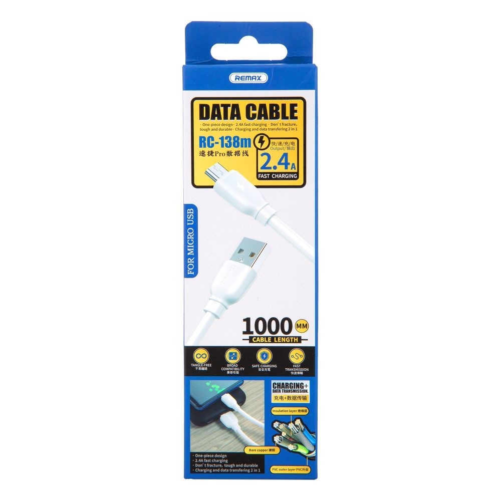 USB- Remax RC-138m, Micro-USB, 2.4 , 100 , 