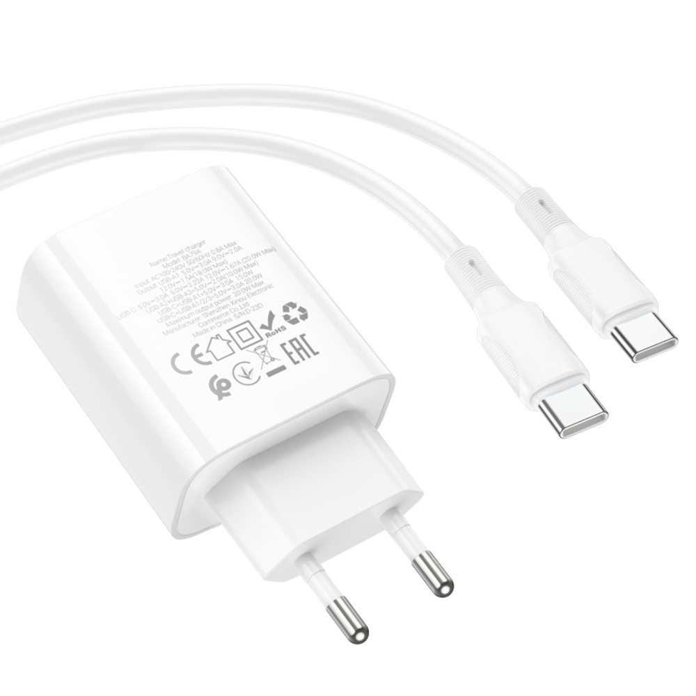    Borofone BA79A, 3 USB, 1 Type-C, ,   Type-C  Type-C