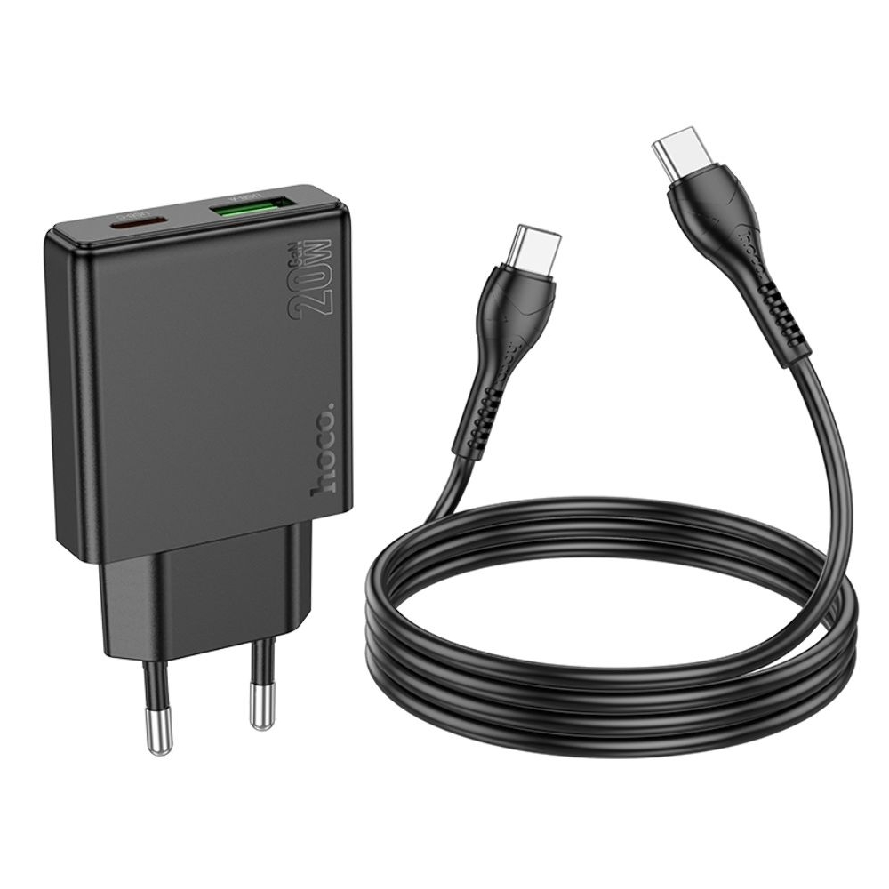    Hoco N38 USB/ Type-C, Quick Charge, PowerDelivery,   Type-C  Type-C, 