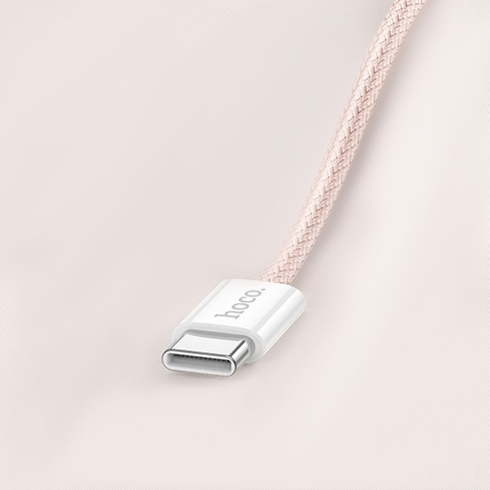  Hoco X104 Type-C  Type-C PD 60W 1m pink