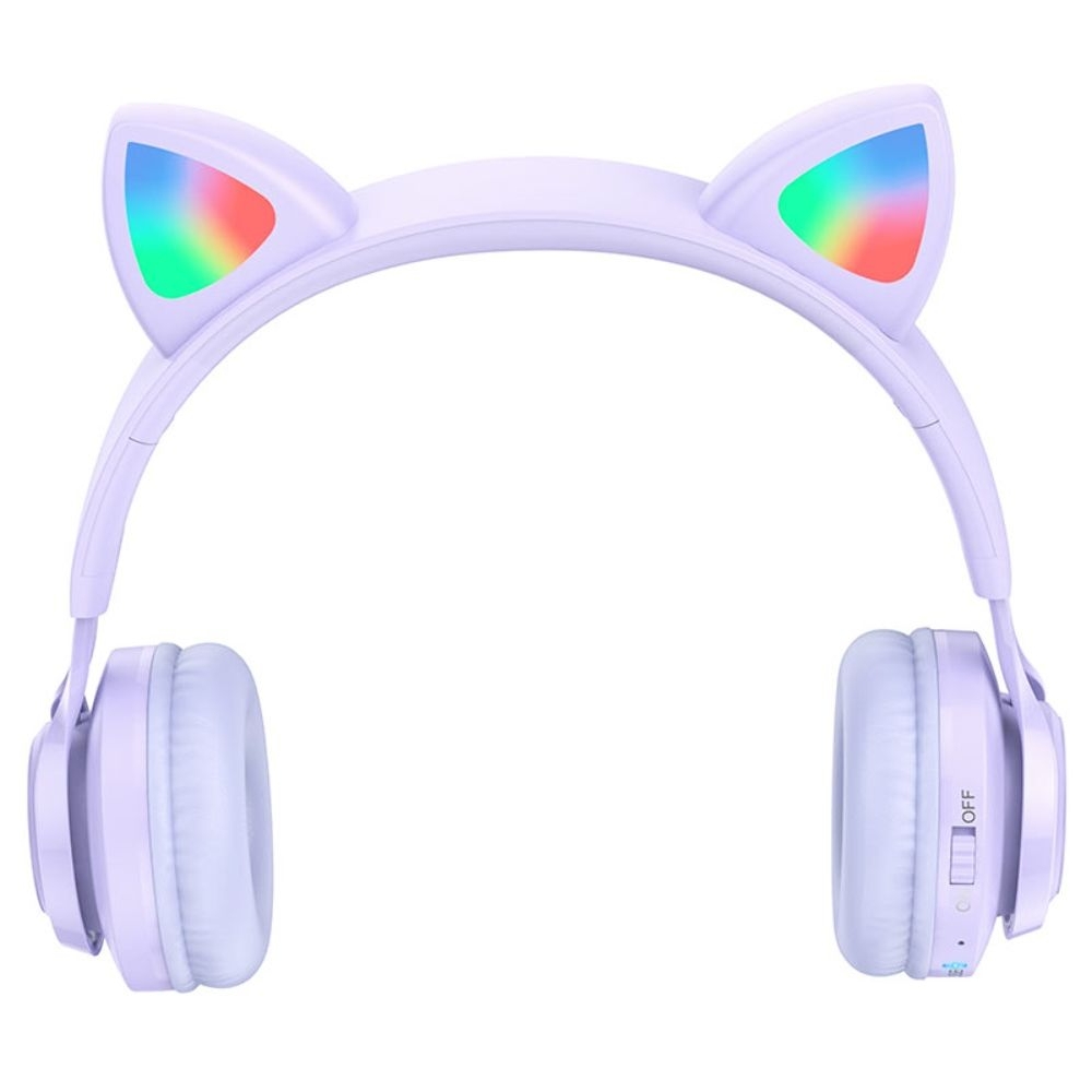   Hoco W39 Cat Ear     LED  purple |  