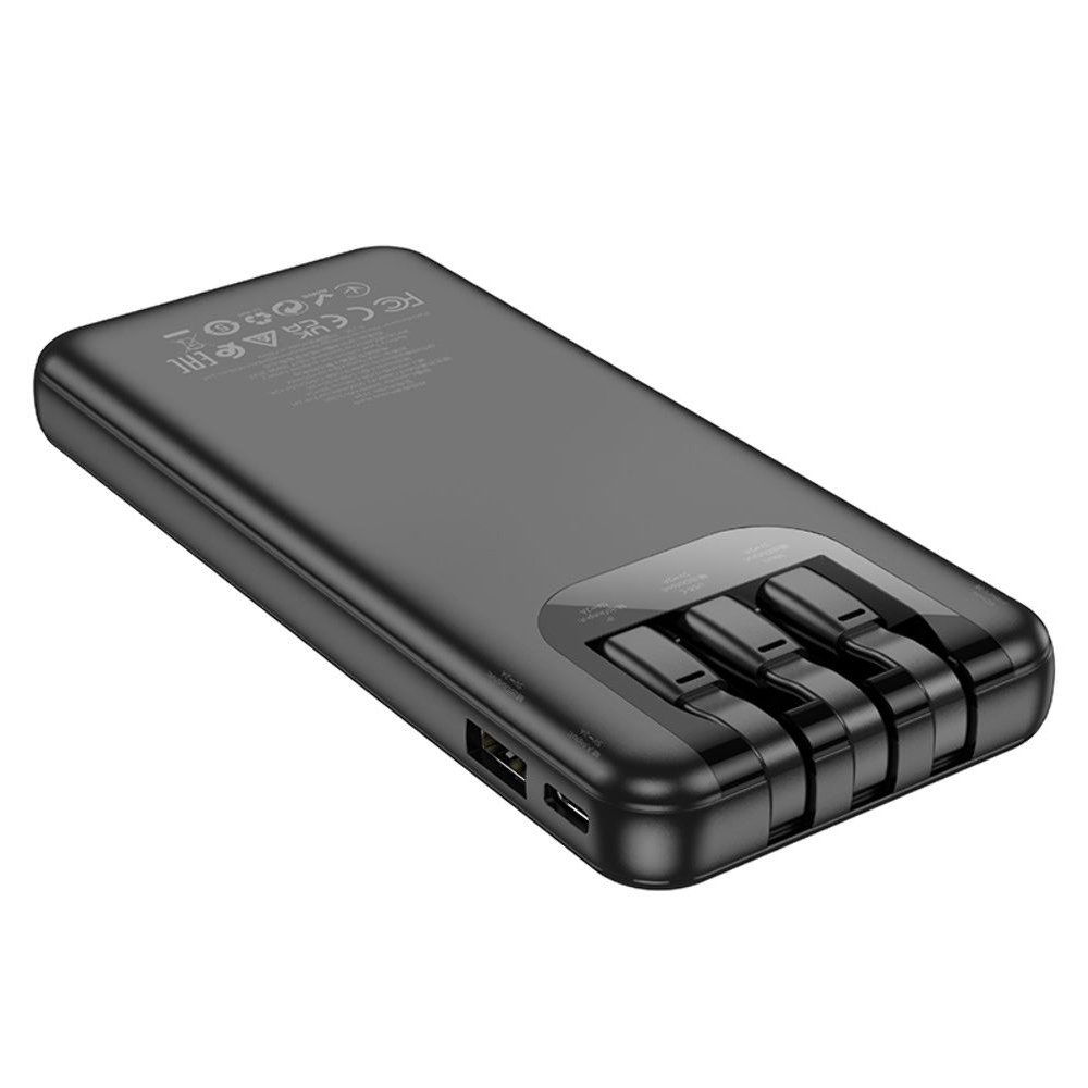 Power bank Hoco J114, 10000 mAh,  ,   3  1, Type-C, Lightning, MicroUSB, 