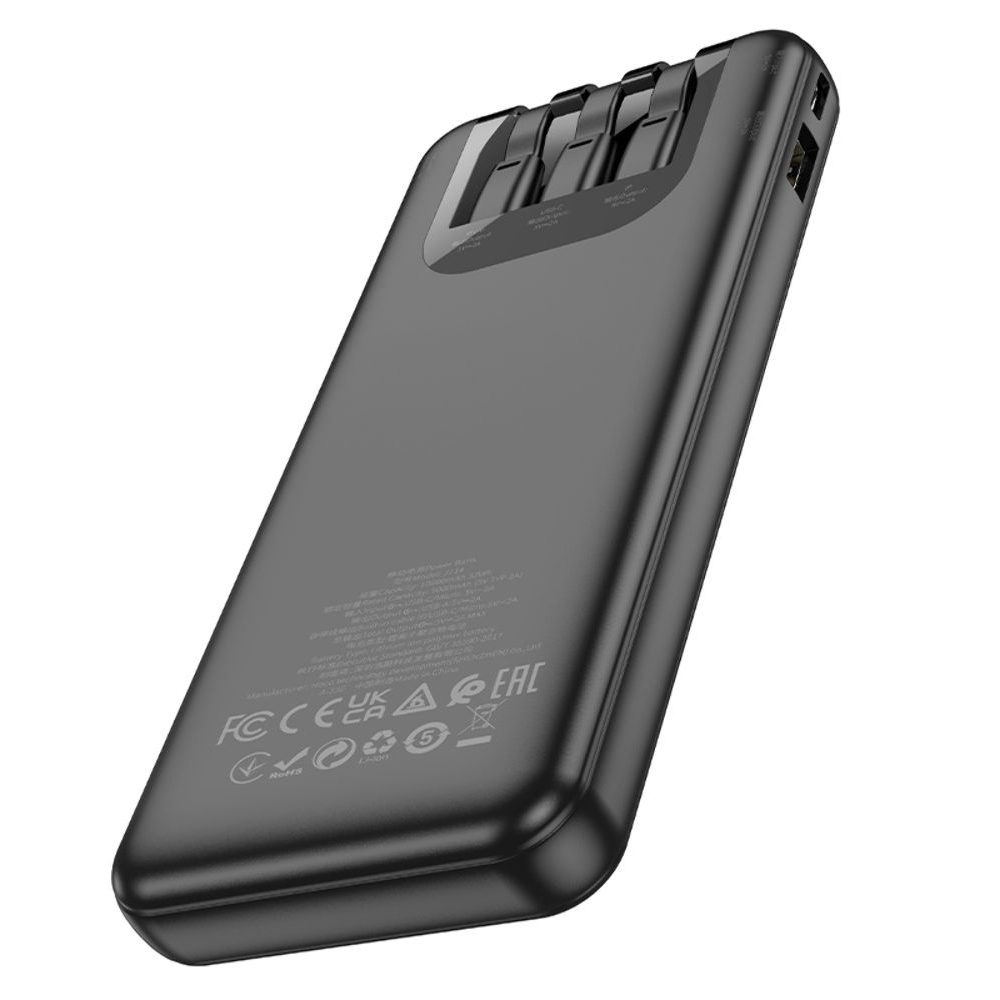 Power bank Hoco J114, 10000 mAh,  ,   3  1, Type-C, Lightning, MicroUSB, 