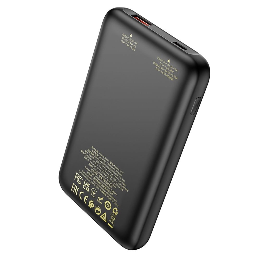 Power bank Hoco Q21, 10000 mAh, 22.5 , Power Delivery (20 )  , 