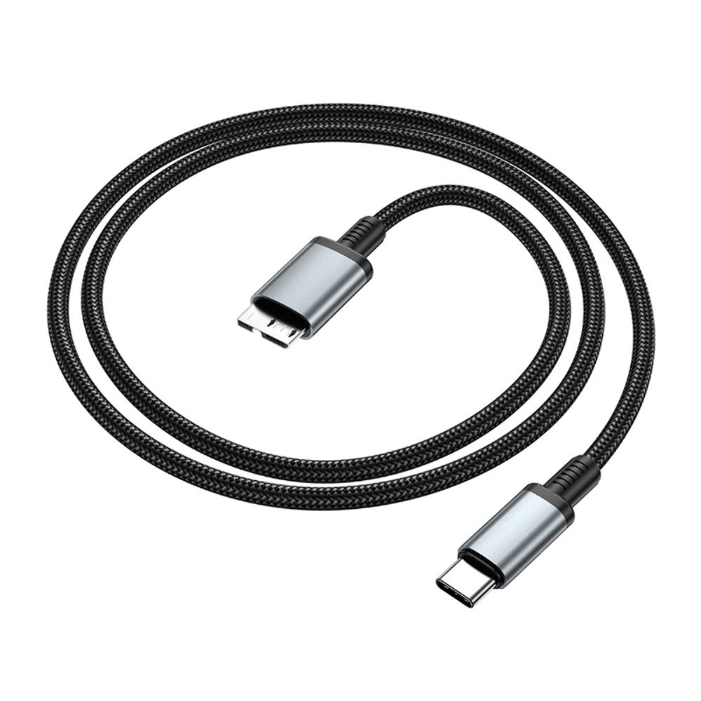   Hoco US10 Type-C to Micro USB3.0 5Gbit/s 0.5m black