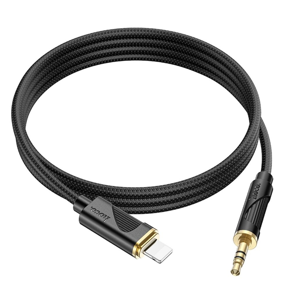 AUX  Hoco UPA30 Lightning to Jack 3.5 1m black