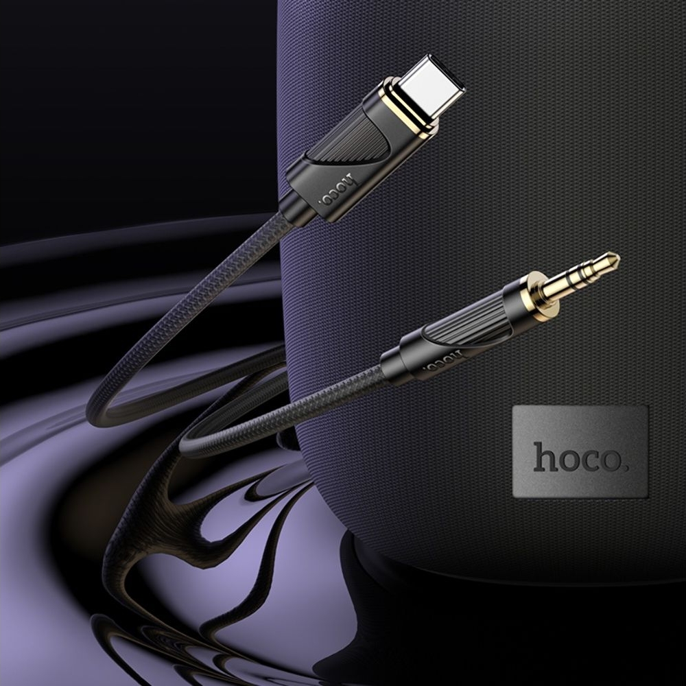 AUX  Hoco UPA30 Type-C to Jack 3.5 1m black