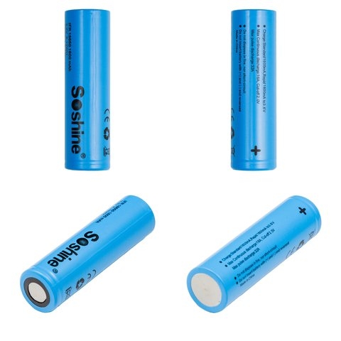  18650 Soshine, 1600 mAh, 3,2 B, LiFePO4 | , , 