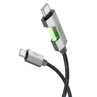 USB- Hoco U123, Type-C  Type-C, PowerDelivery (60 ), 100 , 