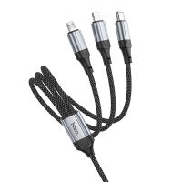 USB- Hoco X102, 3  1, Lightning, Type-C, Micro-USB, 100 , ,   ,    