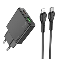    Hoco N38 USB/ Type-C, Quick Charge, PowerDelivery,   Type-C  Lightning, 