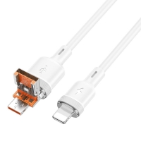  Hoco U131 21 USB/ Type-C to Lightning 1m white