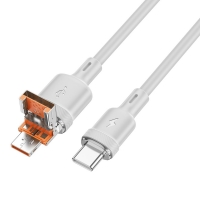  Hoco U131 21 USB/ Type-C to Type-C 1m gray