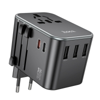    Hoco AC19 3 USB/ 2 Type-C PD 35W black