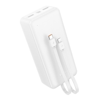 Power bank Hoco J118B 30000mAh white +  Type-C/ Lightning